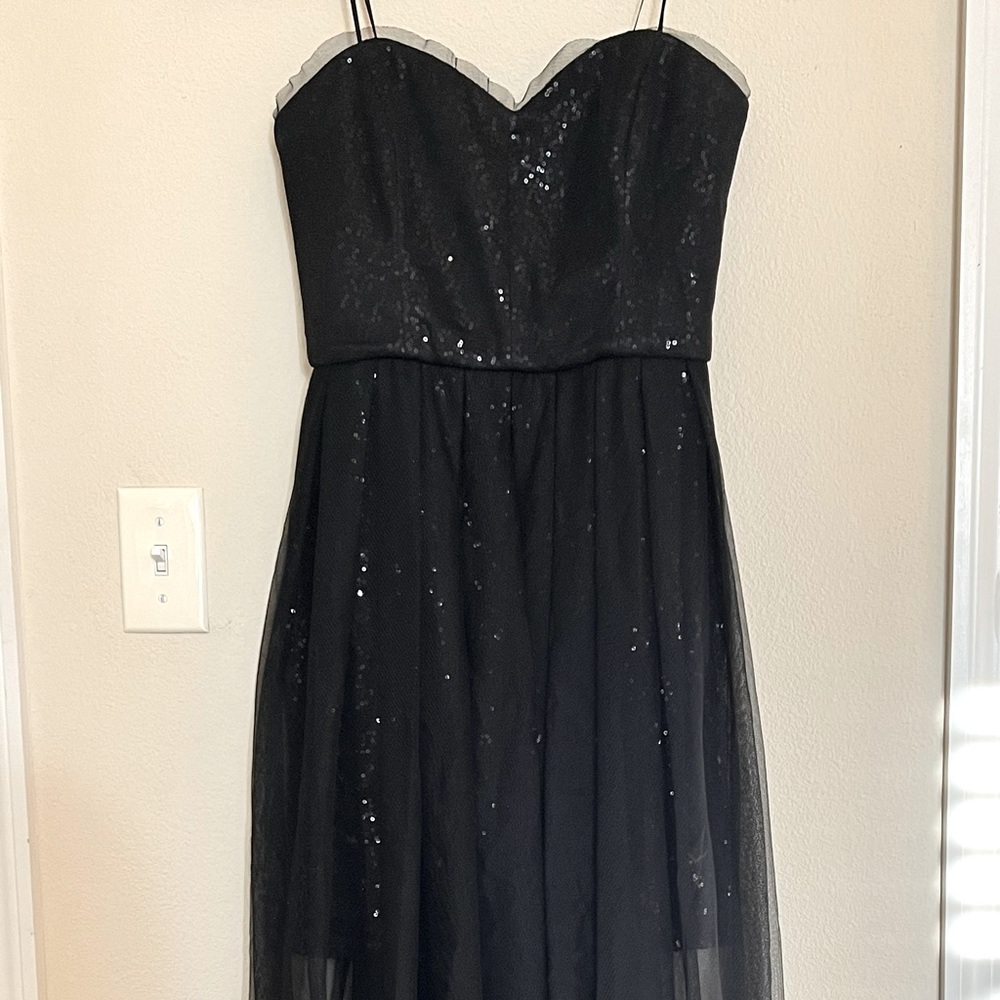 Black Strapless Formal Dress